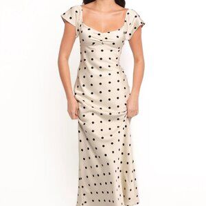 Elke Maxi Dress - Black Dot Petal & Pup